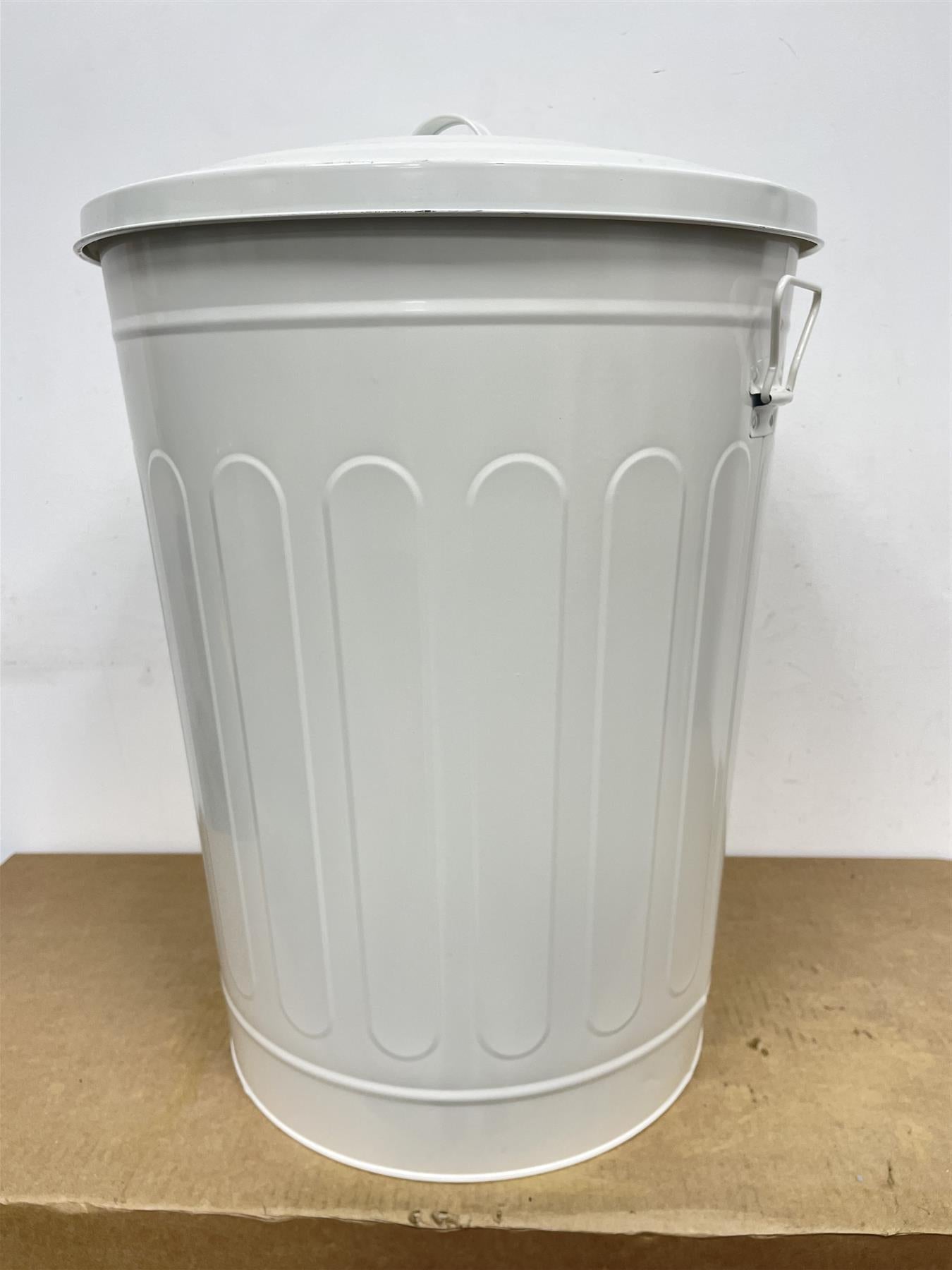Habitat 49 Litre Trash Can Waste Bin Lift top Removable lid Nifty Handles-Cream