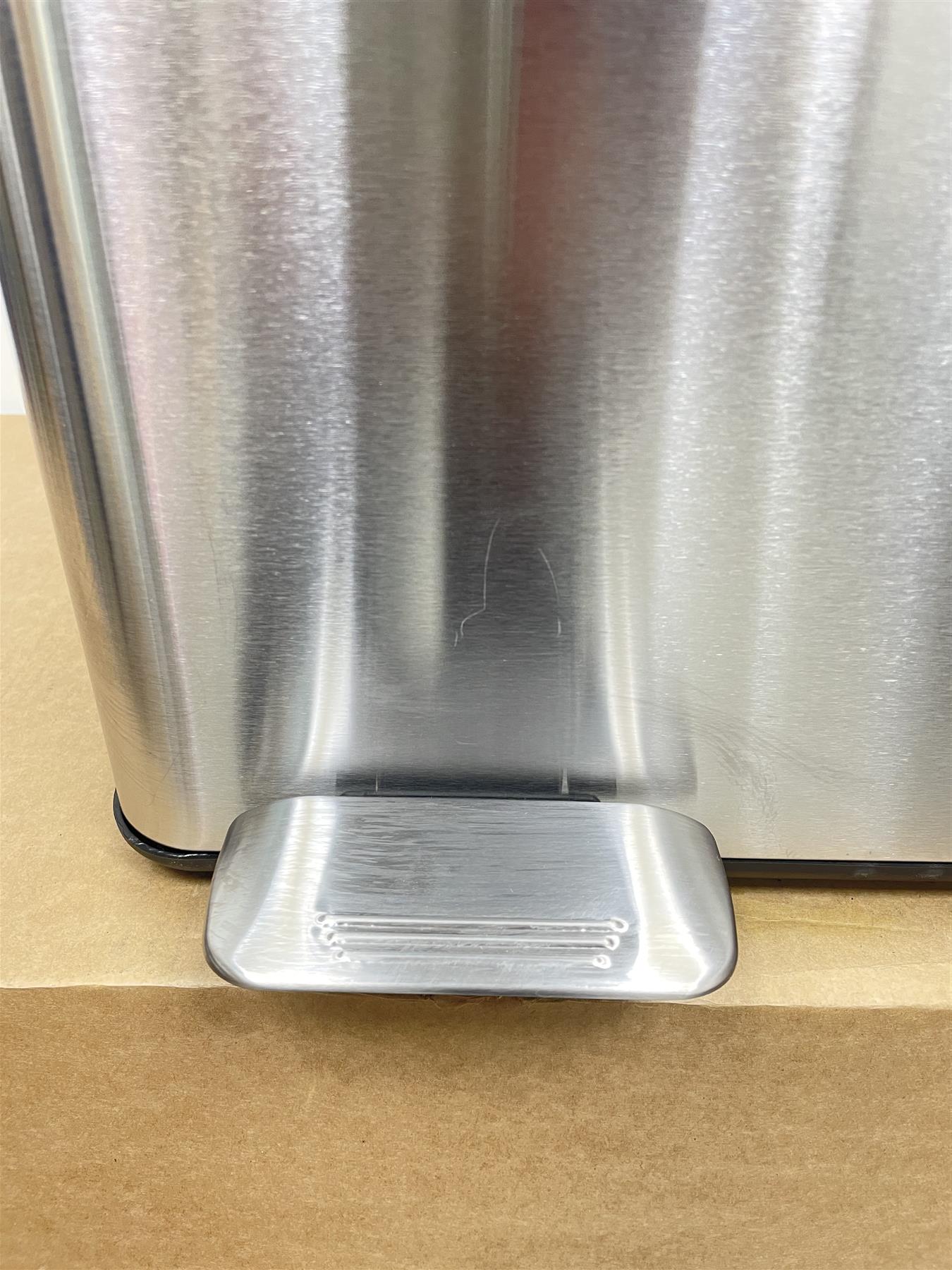 Habitat 40 Litre Twin Compartment foot pedals Bin for household waste - Silver
