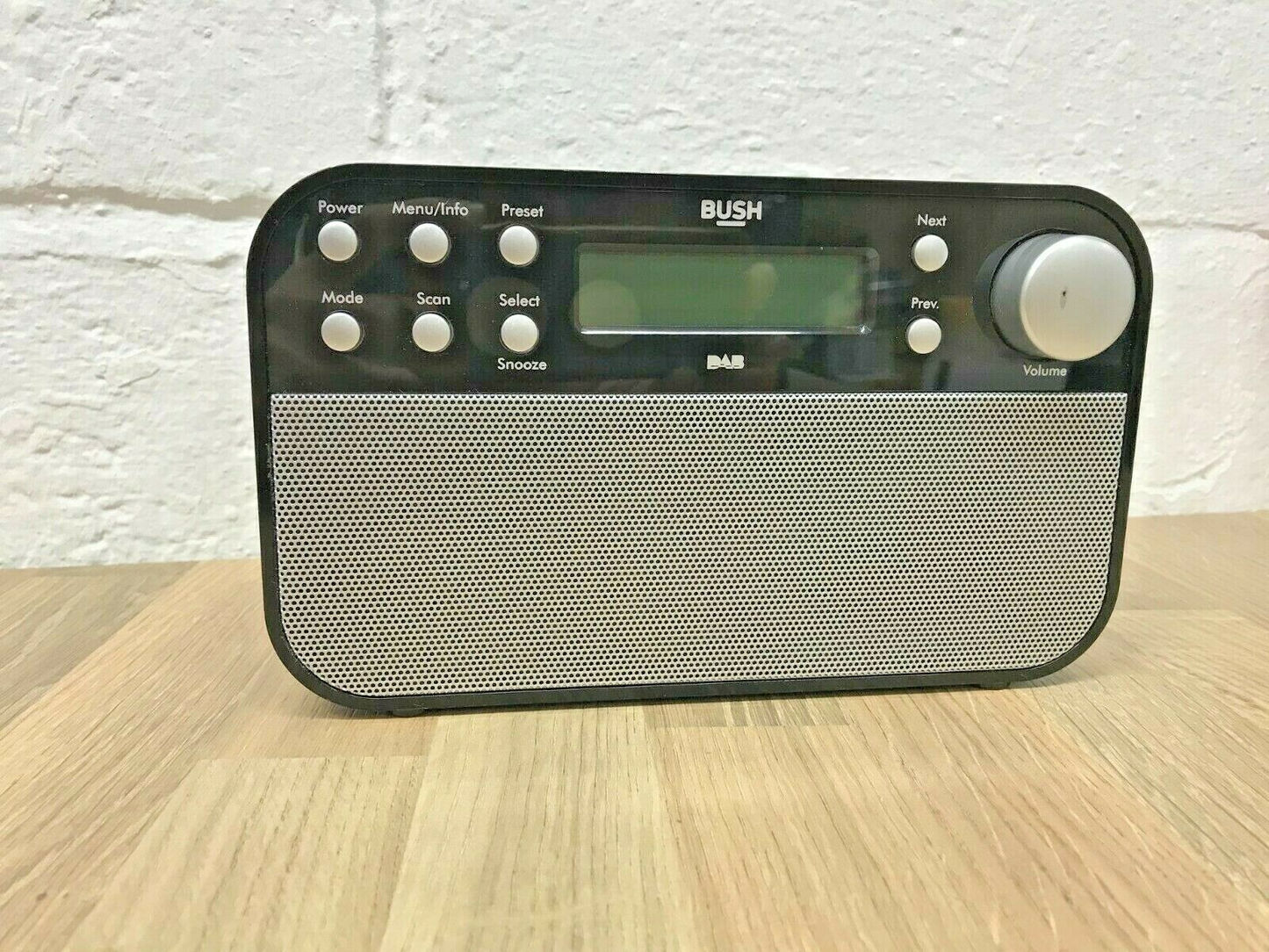 Bush Portable RDS Stereo DAB FM Radio Digital LCD Mains Battery Sleep Timer 6RMS