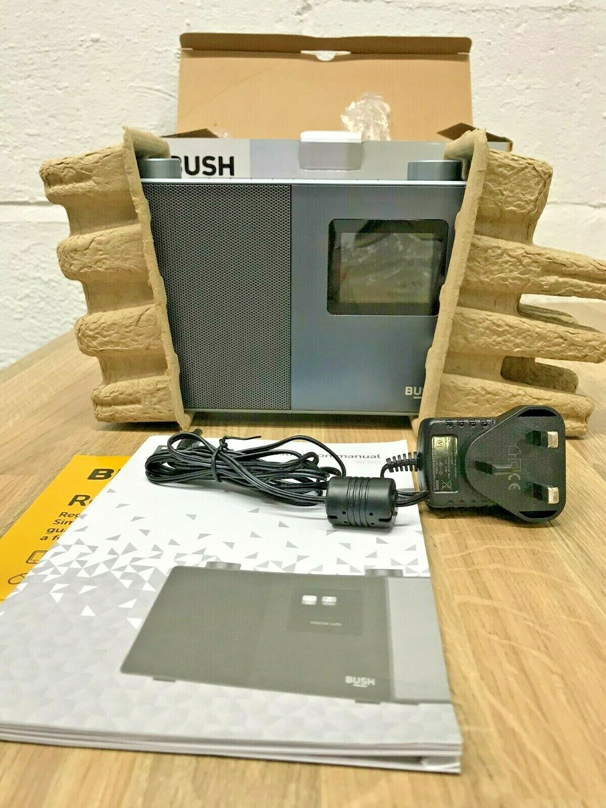Bush WIFI Internet Radio RDS Stereo Bluetooth Digital Mains 3W RMS Sleep Timer