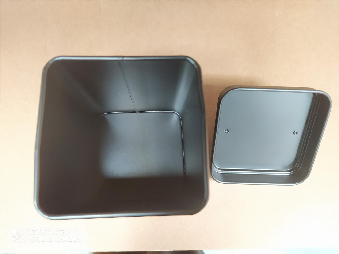 Habitat 7 Piece Storage Set Carbon Steel Black Kitchen Counter Food Canister Tin