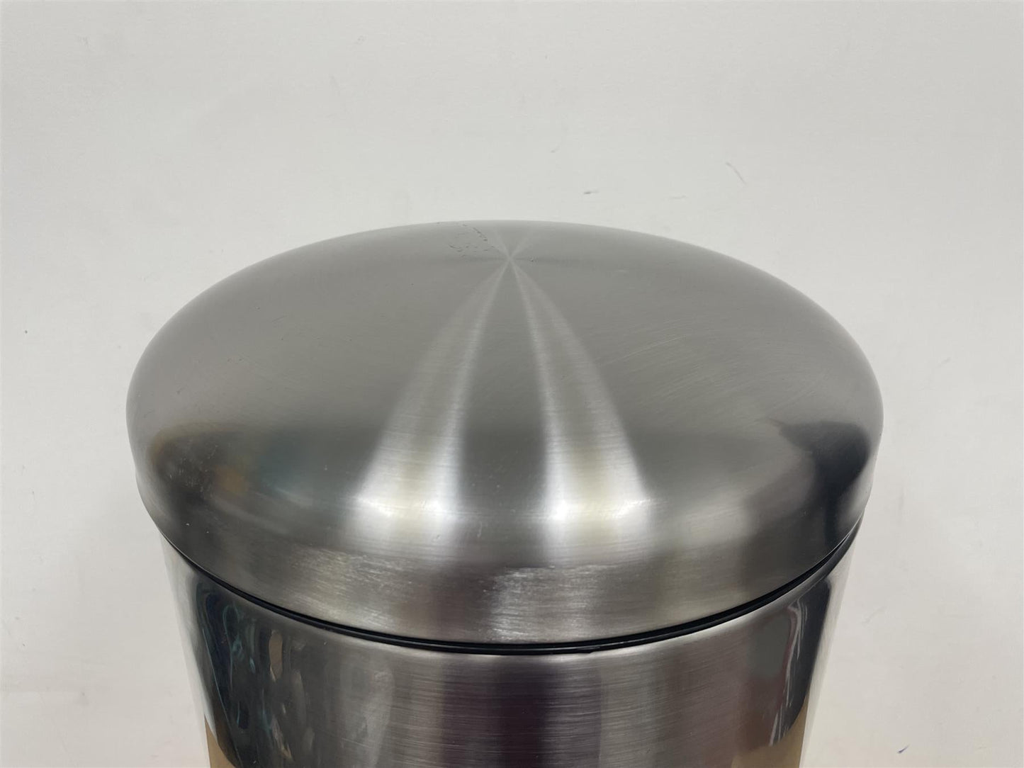 Habitat 30 Litre Domed Foot Pedal Silent lid Opening Bin - Stainless steel