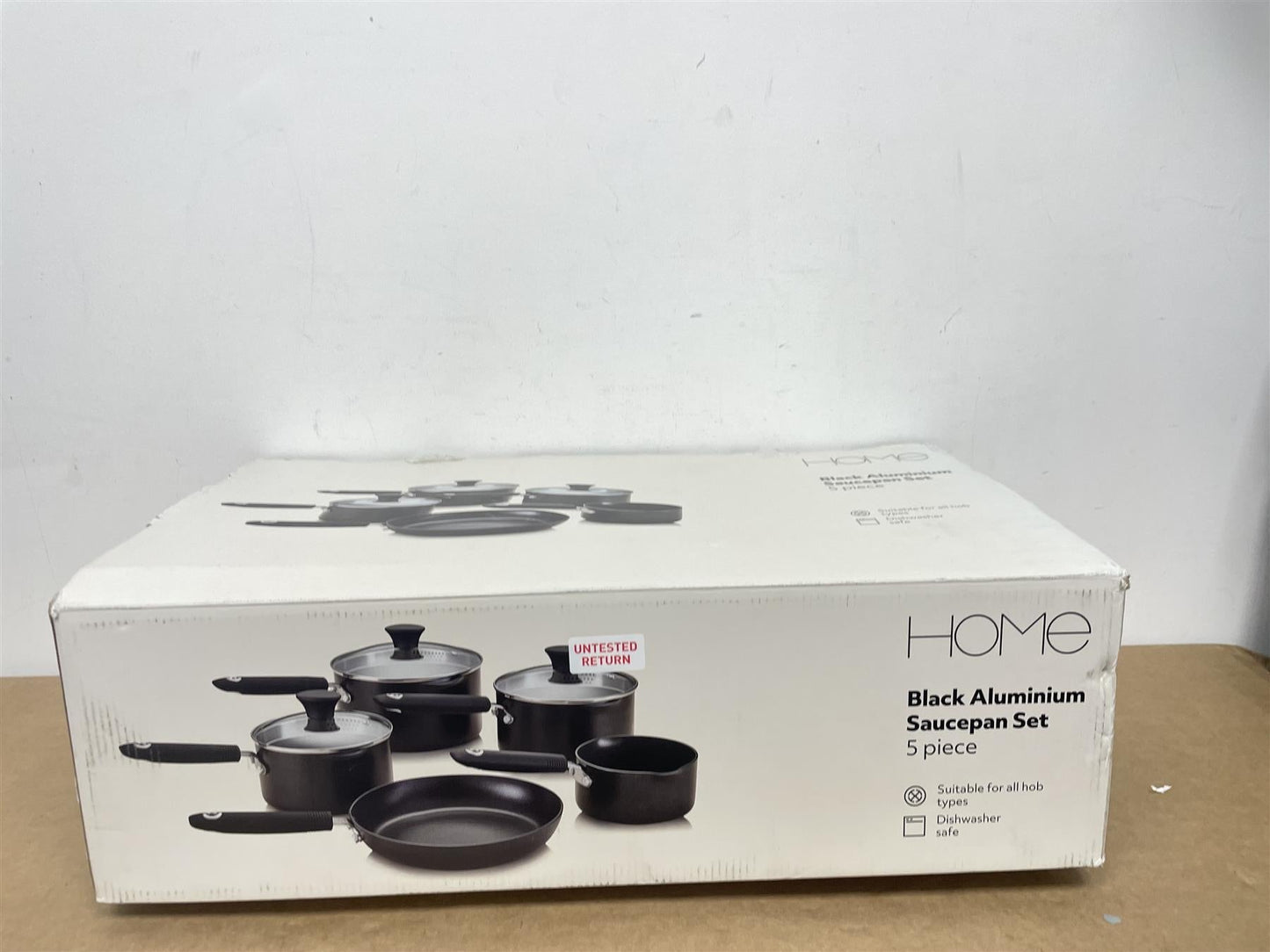 Argos Home 5 Piece Aluminium Pan Set Lightweight