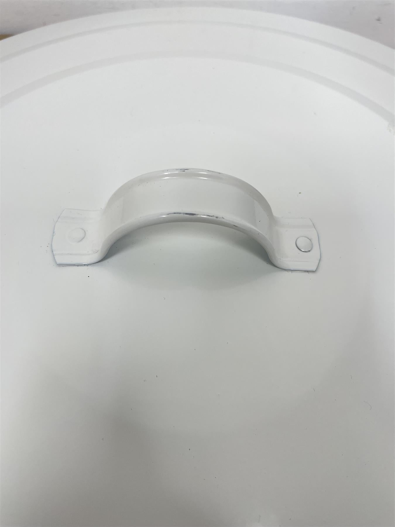 Habitat 49 Litre Trash Can Waste Bin Lift top Removable lid Nifty Handles-Cream