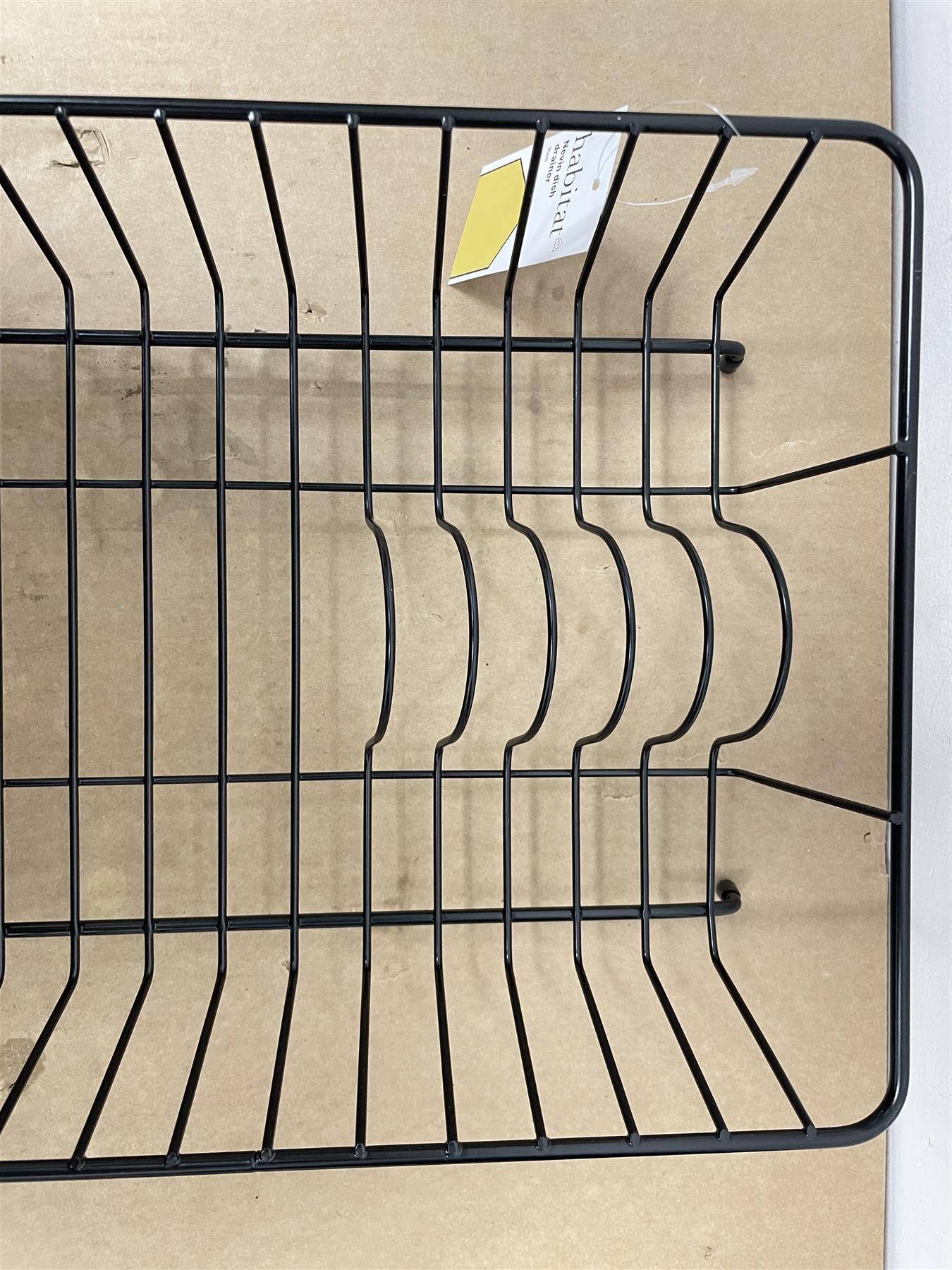 Habitat Wire Dish Drainer, Cutlery & other 5 Piece Silicone Kitchen Utensils Set