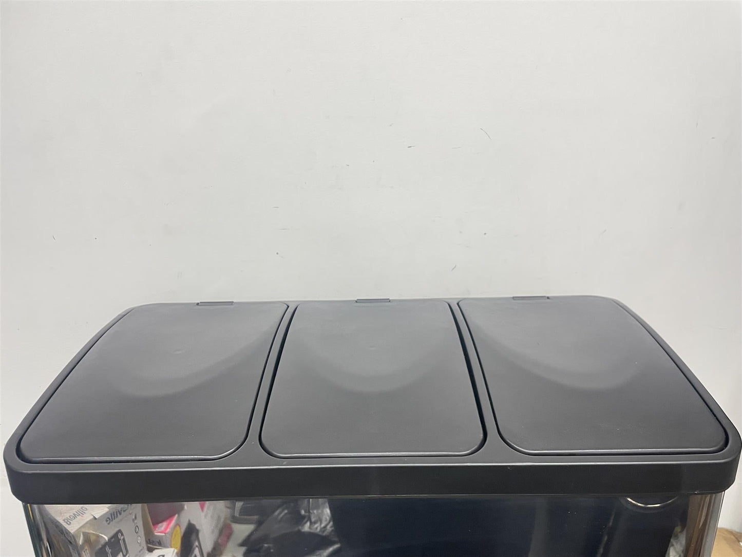 Habitat 45 Litre Triple Compartment Recycling Foot Pedal Sleek Bin - S/S