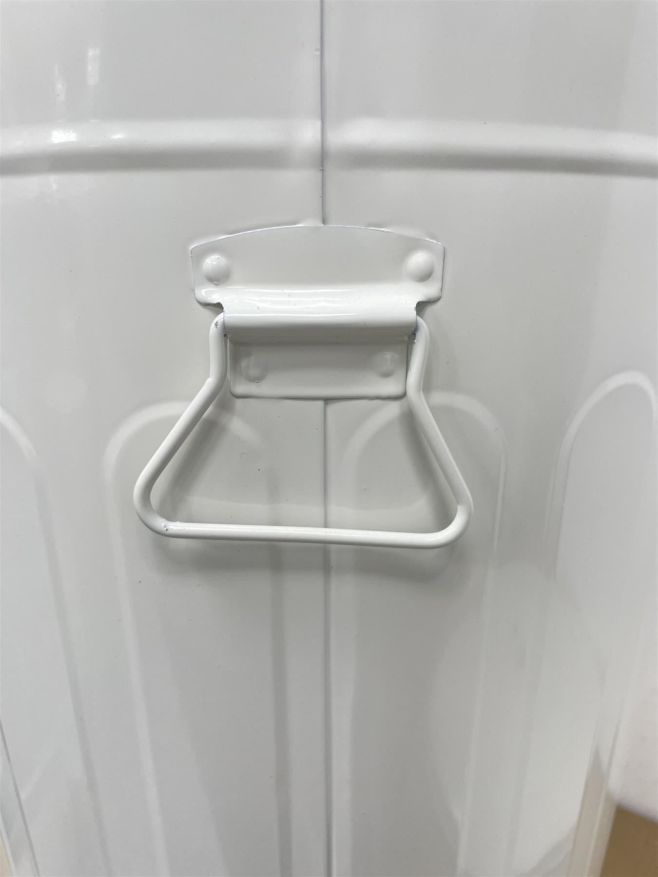 Habitat 49 Litre Trash Can Waste Bin Lift top Removable lid Nifty Handles-Cream