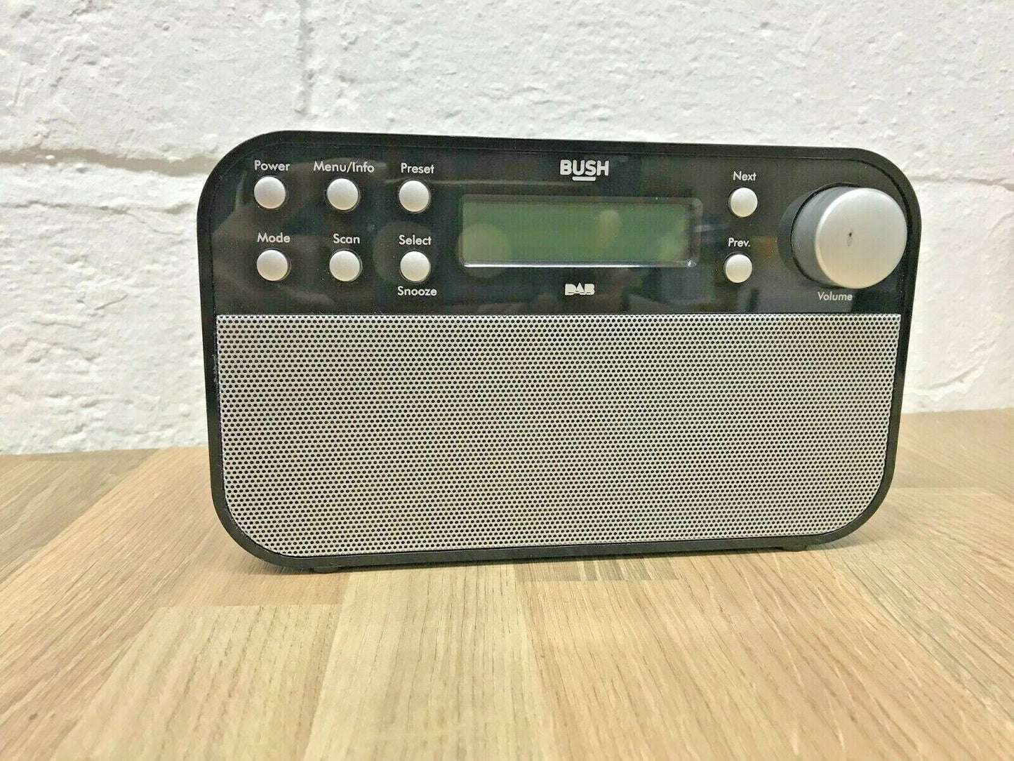 Bush Portable RDS Stereo LCD Mains Battery Sleep Timer 6RMS DAB FM Radio Digital