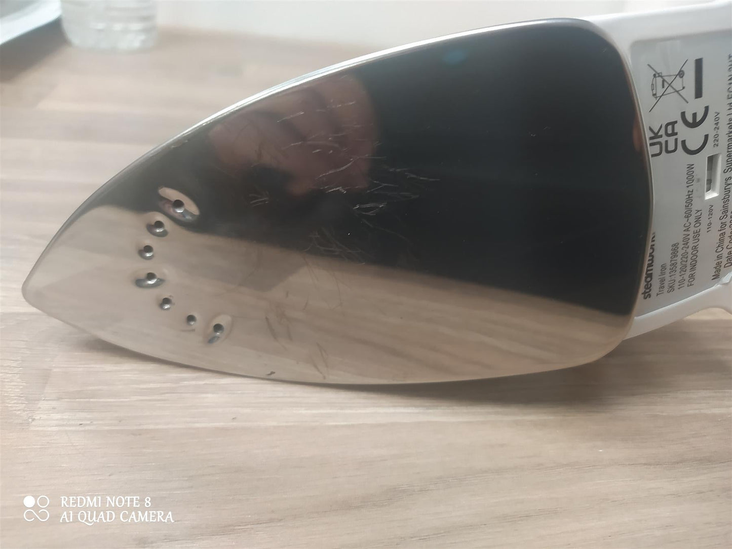 Steamworks Travel Iron ES143 Compact Garment steam ironing Cloths Lightweight