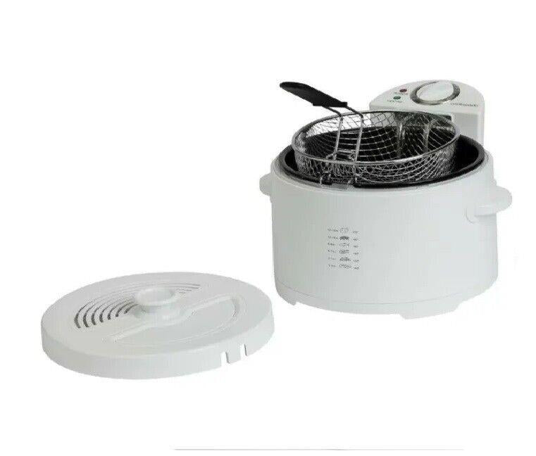 Cookworks Kitchen Electric Commercial XJ-10303 2.5L Deep Fat Fryer - White