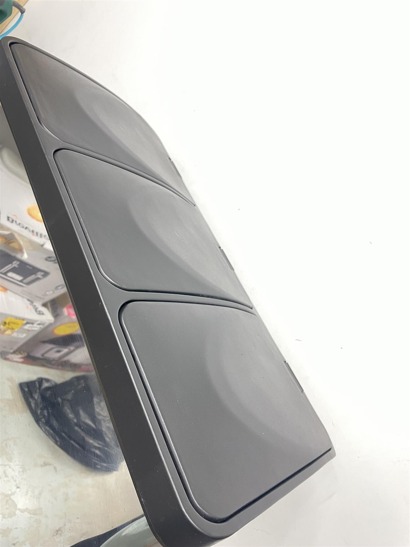 Habitat 45 Litre Triple Compartment Recycling Foot Pedal Sleek Bin - S/S