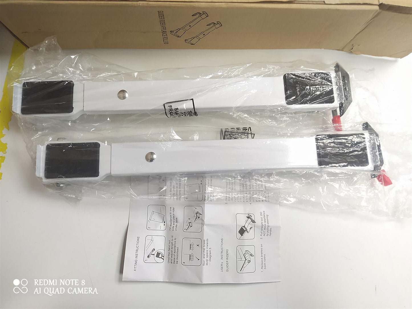 Home Set of 2 Guider Rider Appliance Rollers moving large kitchen Fridge Dryer