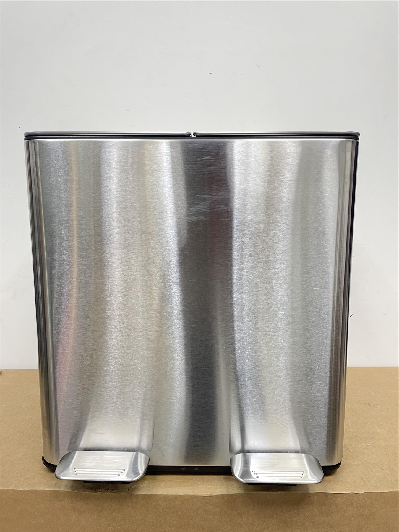 Habitat 40 Litre Twin Compartment foot pedals Bin for household waste - Silver