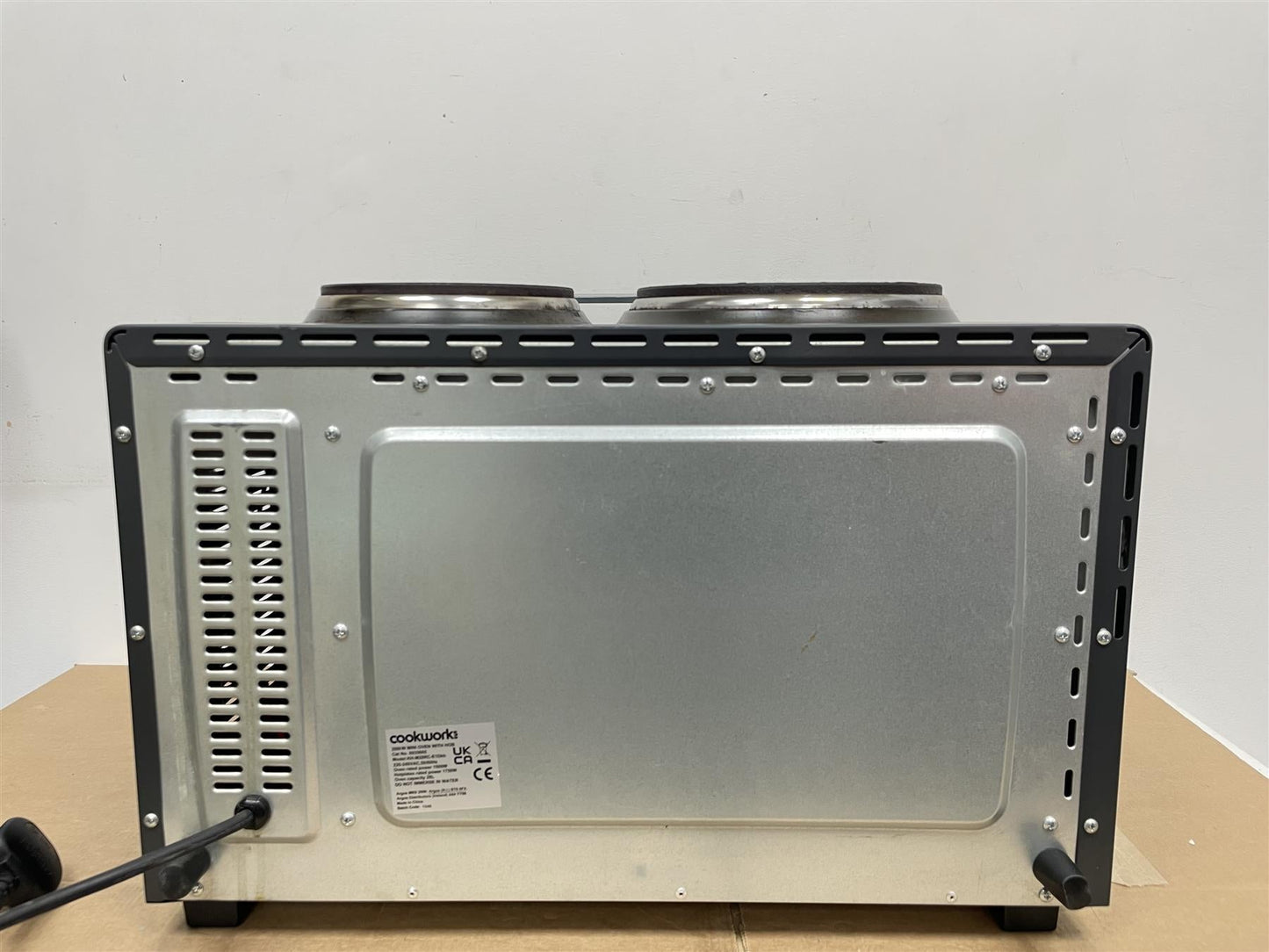 Cookworks 28L Mini Oven with Hob Cooker Grill & Rotisserie oven Hotplate