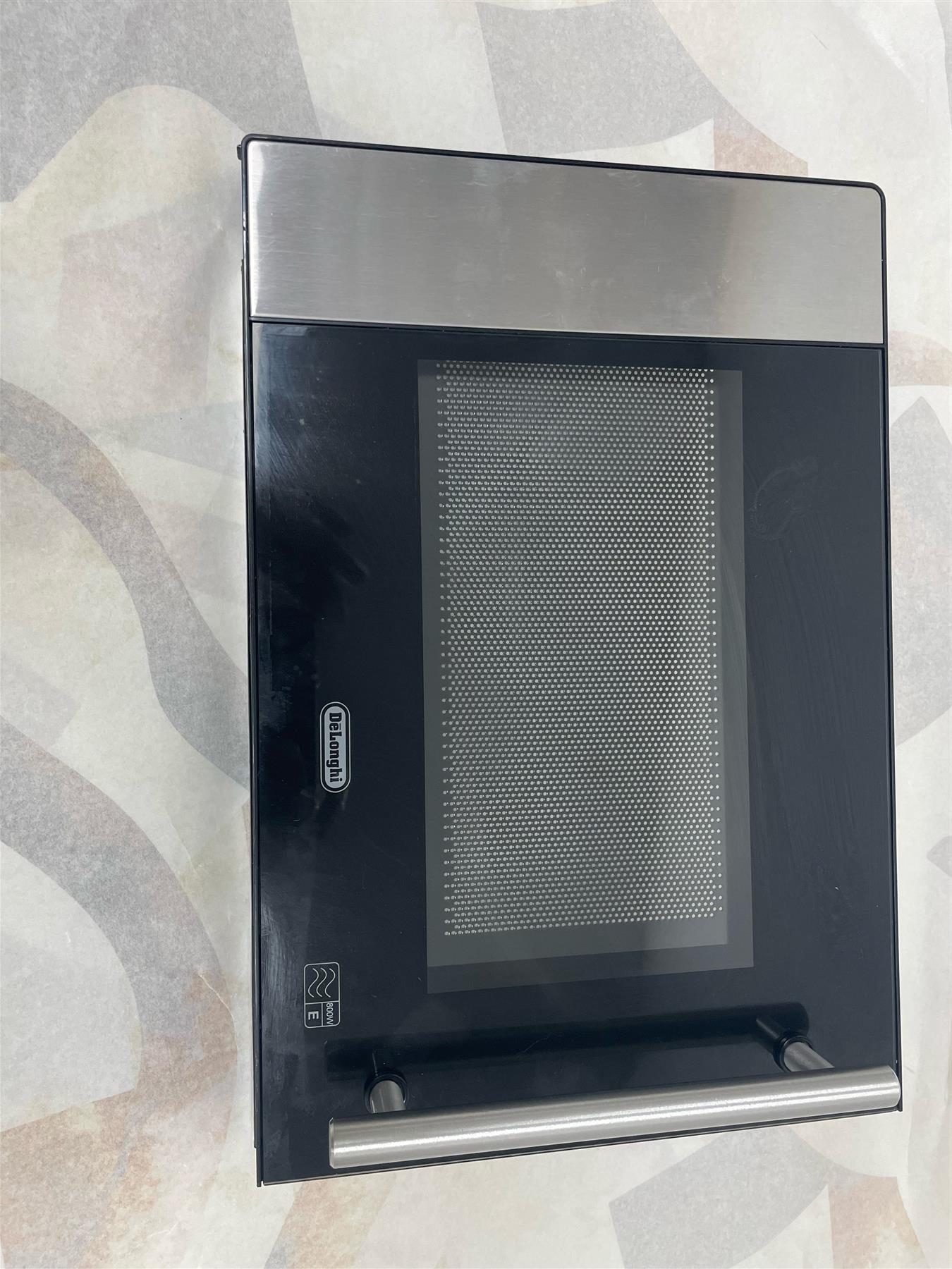 Genuine Replacement Door For De'Longhi 800W Kitchen Standard Food Reheat Microwave Oven AM82 Stainless Steel