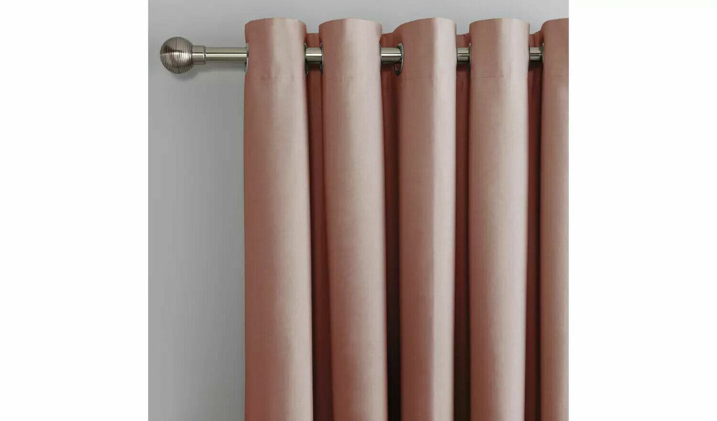 Home Blackout Eyelet Curtain Blush Bedroom Sold By Quality 117Cm X137 cm