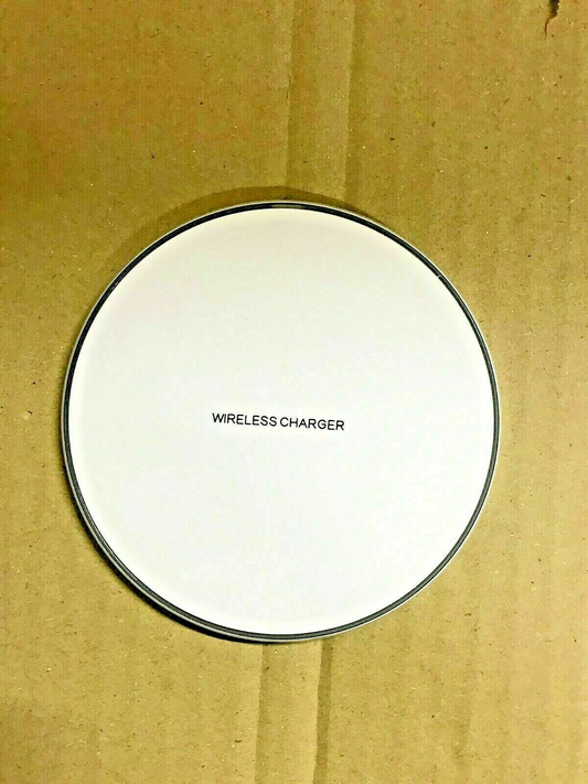 Fast Wireless Mobile Phone Charging Pad 10W Charger LED Iphone Samsung White