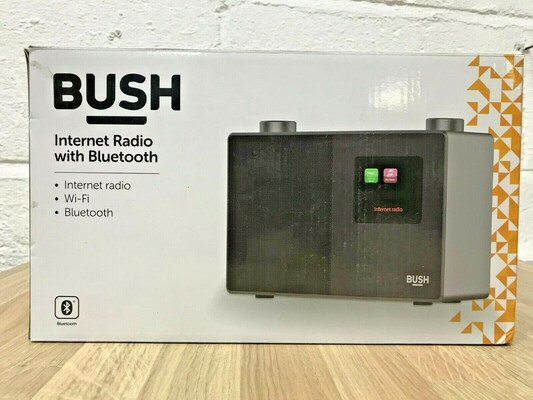 Bush WIFI Internet Radio RDS Stereo Bluetooth Digital Mains 3W RMS Sleep Timer