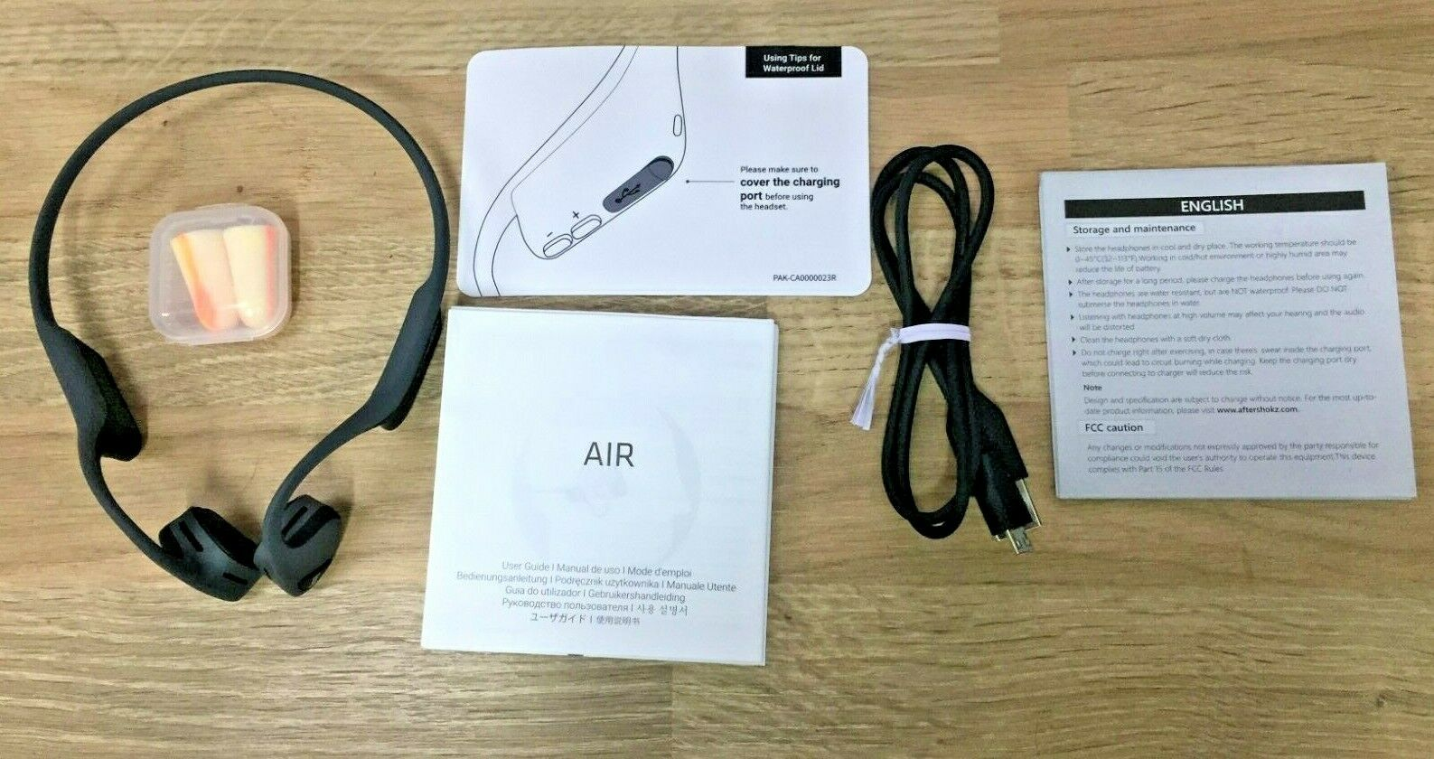 Aftershokz Trekz Air Neckband Bluetooth Sports Mic Headphones Wireless Earphones