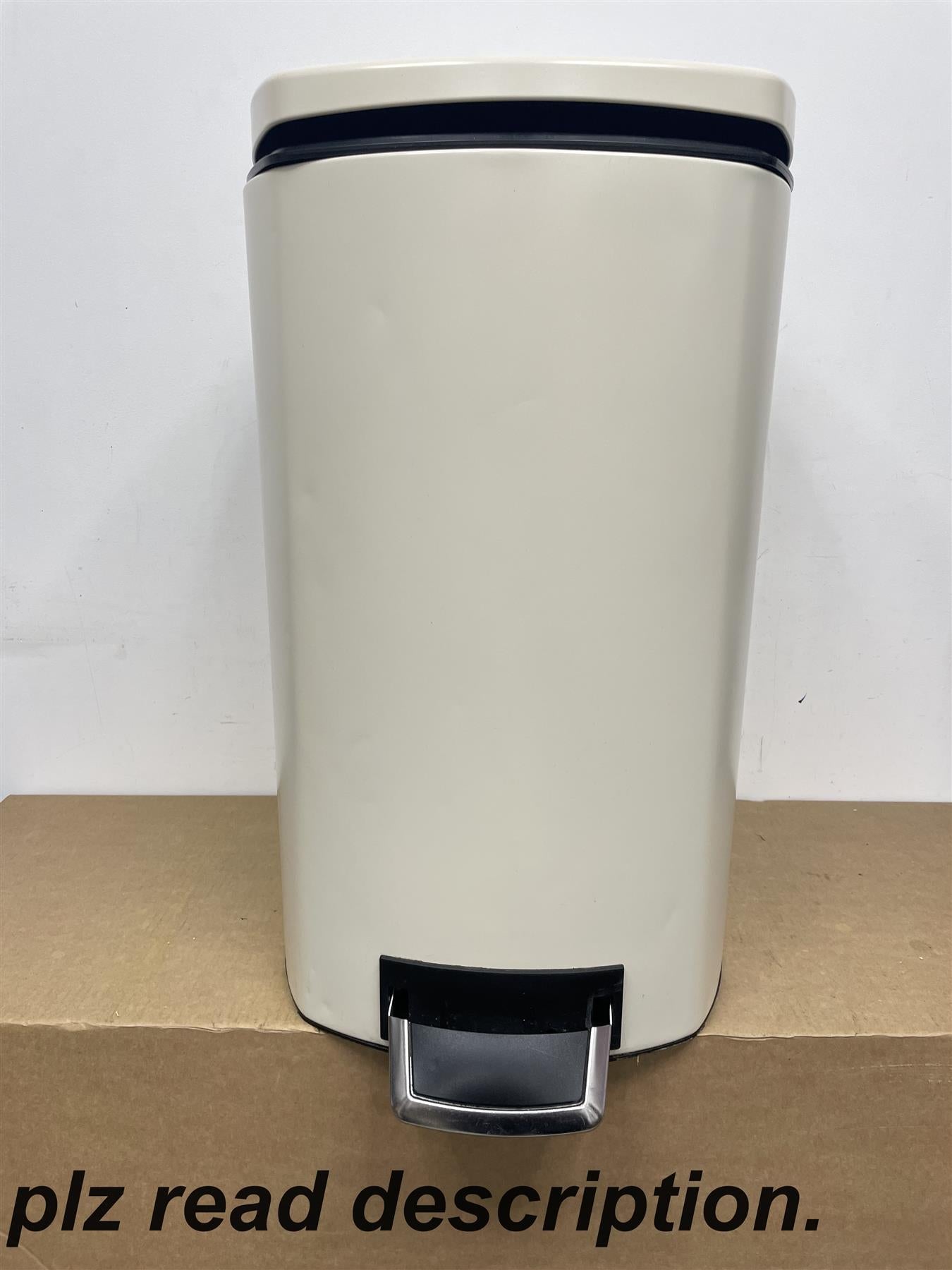 Habitat 50 Litre Wide Foot Pedal Bin Easy Rubbish Disposal Silent Lid Lifting