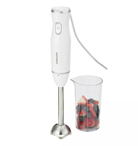 Cookworks Kitchen Electric HB951H3 Portable Food Hand Blender Stainless Steel