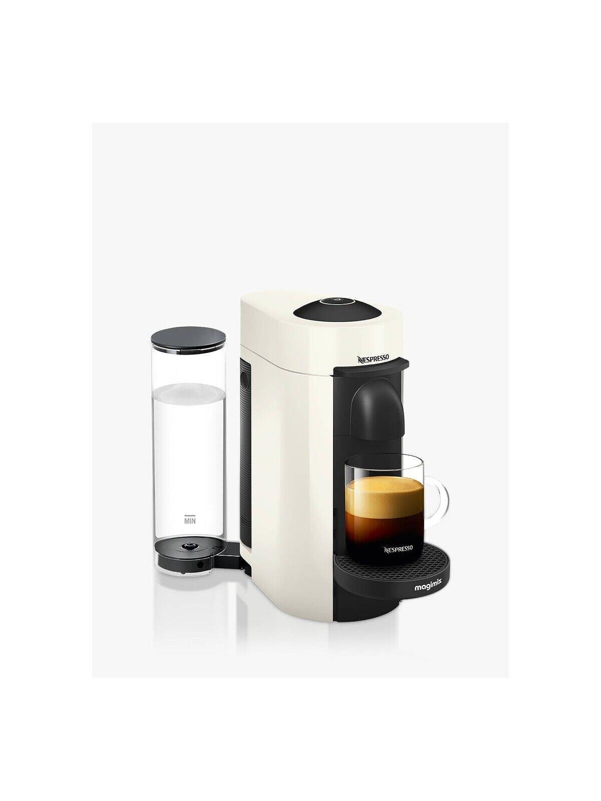 Magimix Nespresso Vertuo Plus Pod Coffee Machine Espresso Lungo maker - White