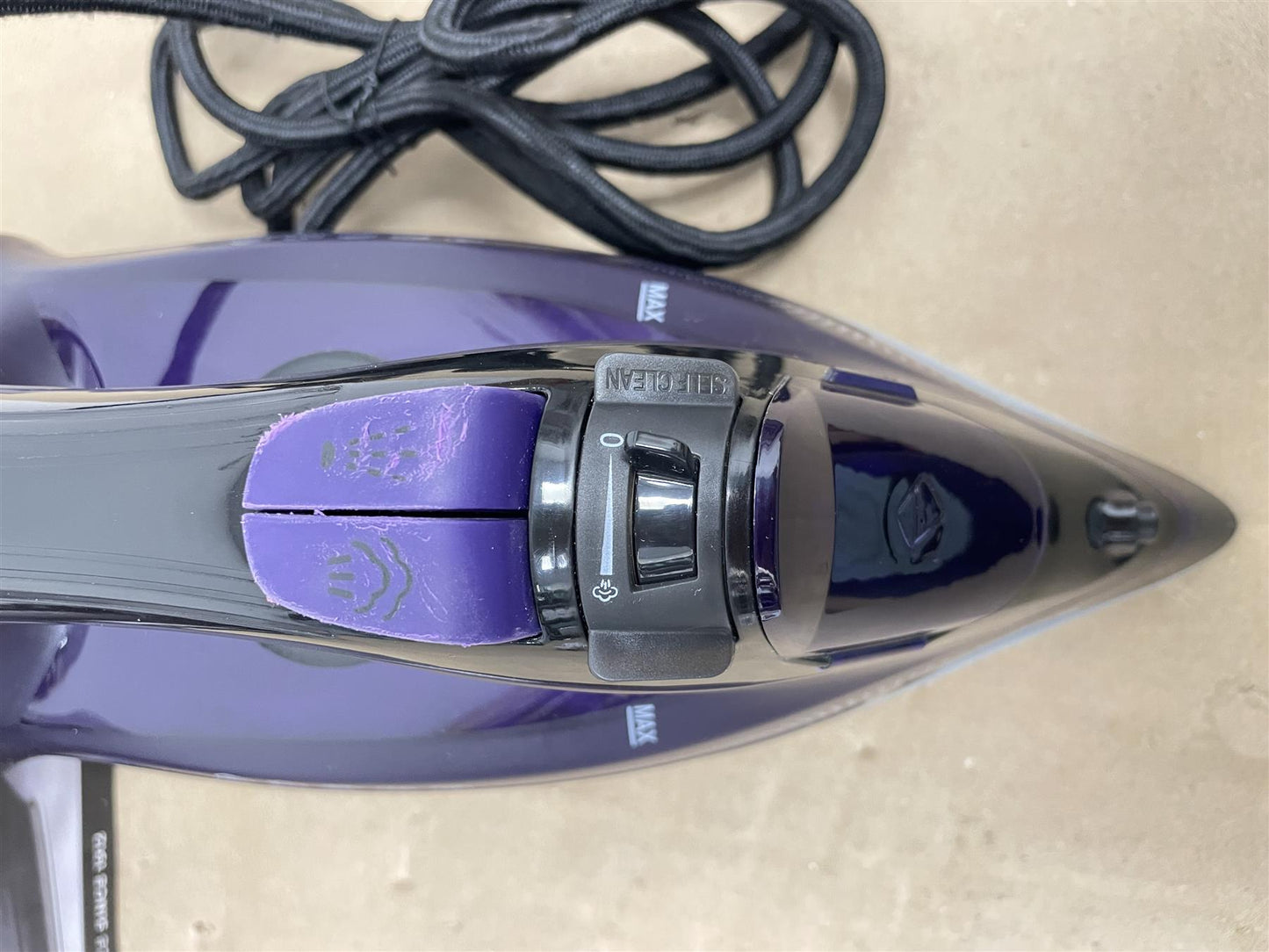 Steam Iron 2600W, Tower T22011 CeraGlide Ceramic Soleplate Ultra speed - Purple