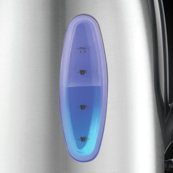 Russell Hobbs Worcester Stainless Steel rapid boil Silver illumination Kettle