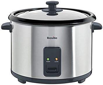 Breville ITP181 1.8L Kitchen Cooking Electric Rice Cooker and Steamer - St/Steel