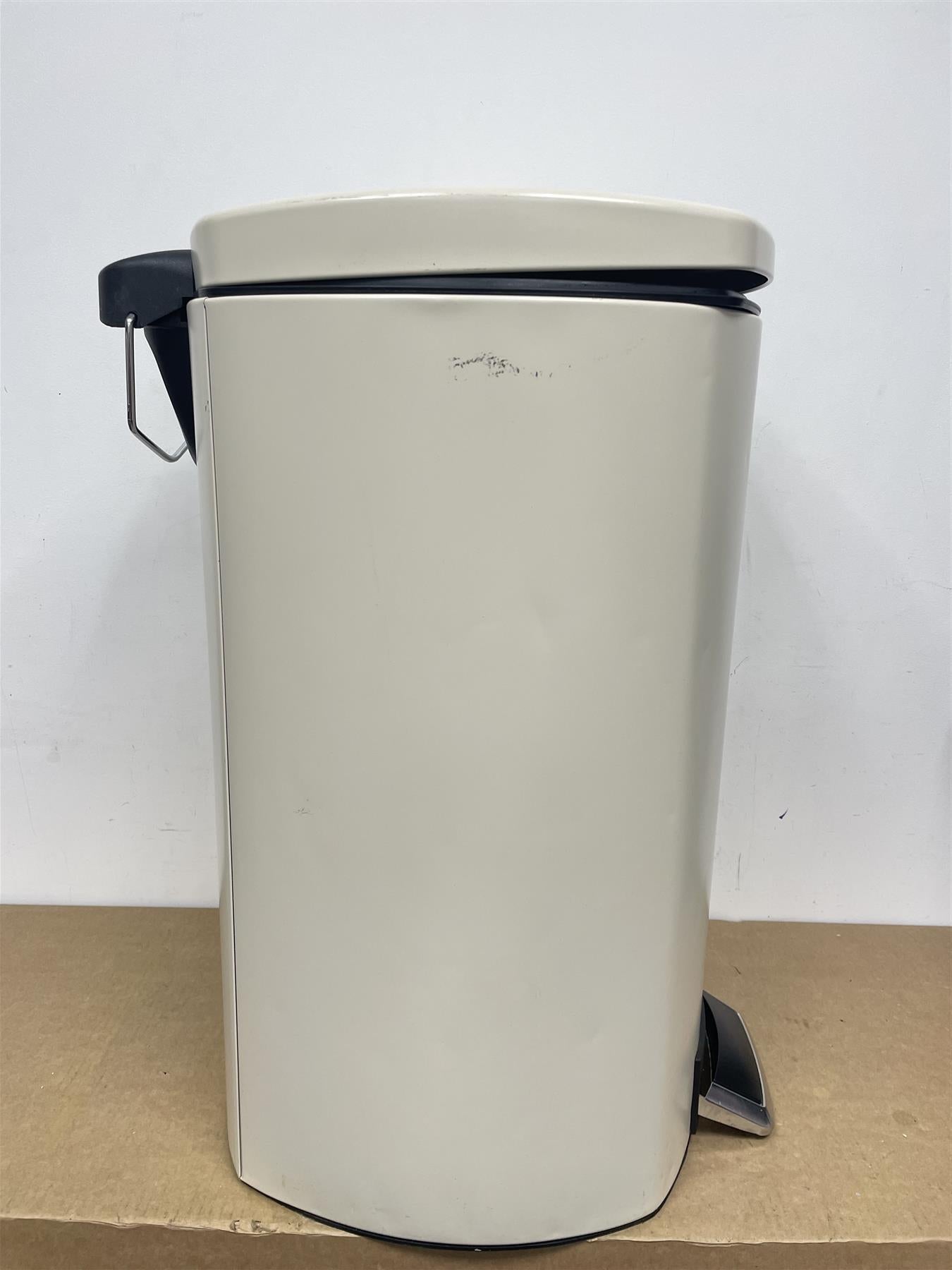 Habitat 50 Litre Wide Foot Pedal Bin Easy Rubbish Disposal Silent Lid Lifting