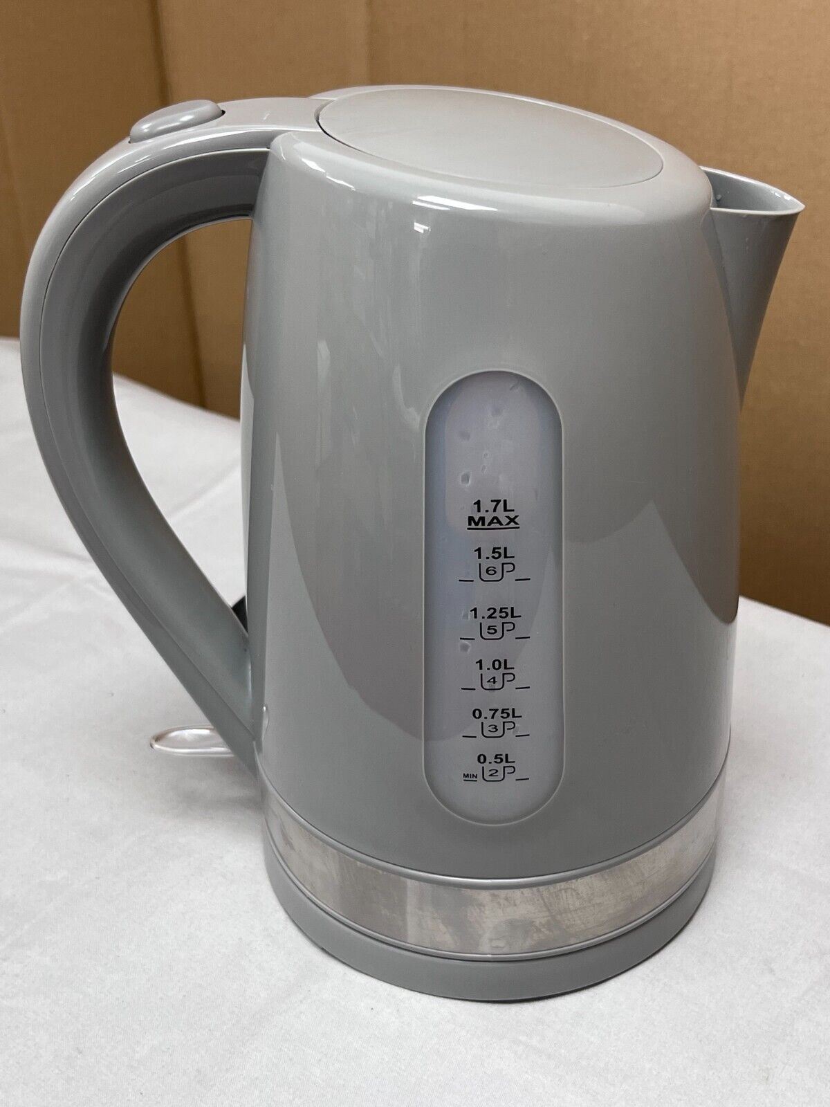 Cookworks Plastic Illuminated Kettle - Grey | Stylish and Efficient Boiling