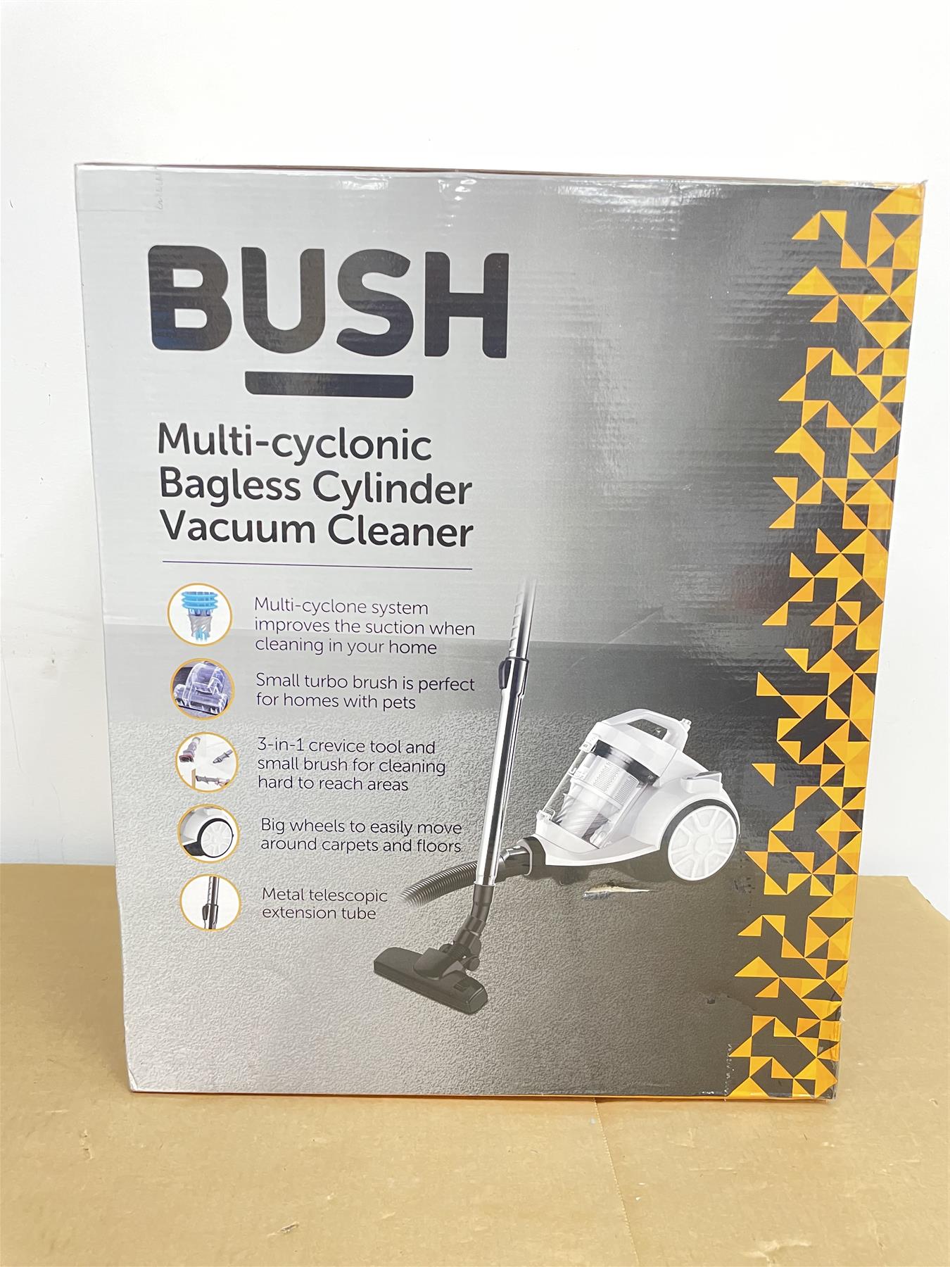 Bush 2L Multi Cyclonic Bagless Cylinder Vacuum Cleaner Adjustable Floor Head