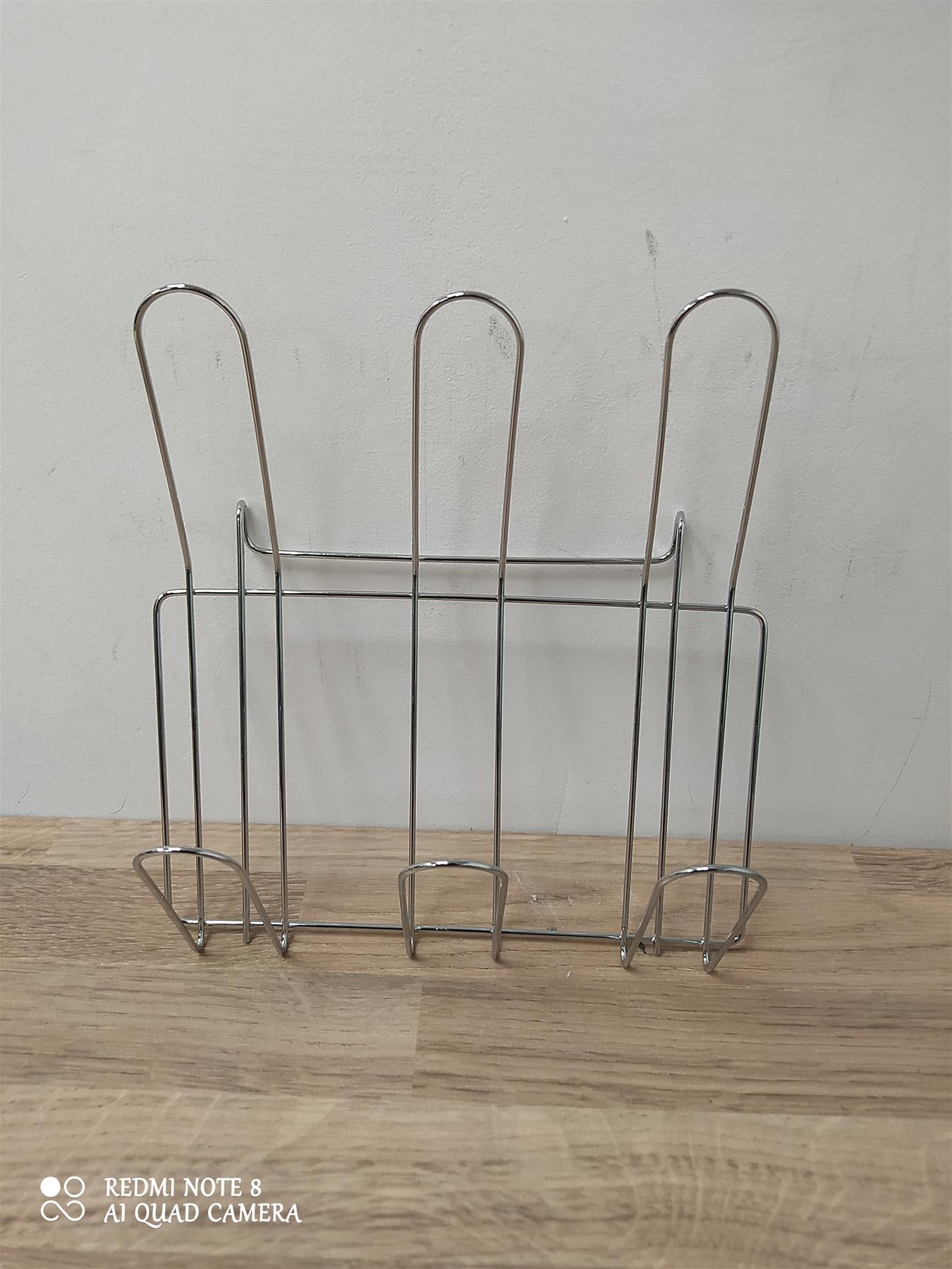 Home 2 Tier Wire Dish Drainer Kitchen Sink Drying Rack Bowl Plate Holder Silver