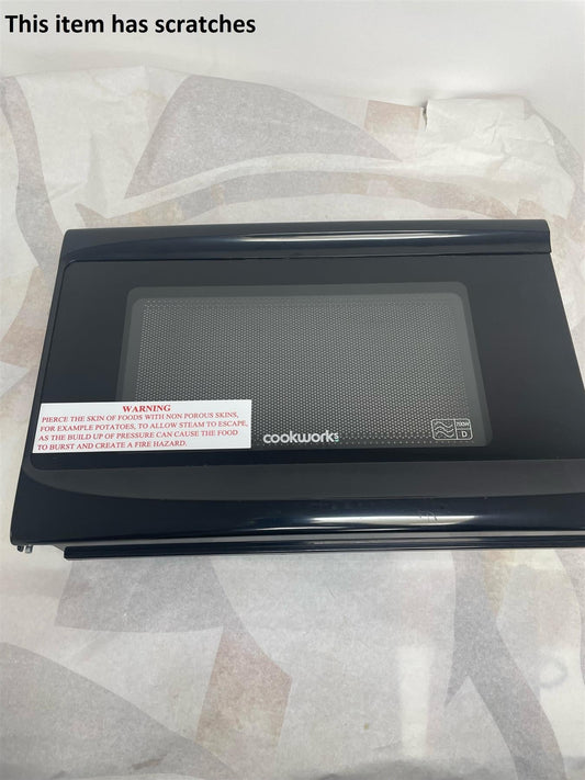 Genuine Replacement Door For Cookworks 700W Standard Microwave EM717CKL - Black