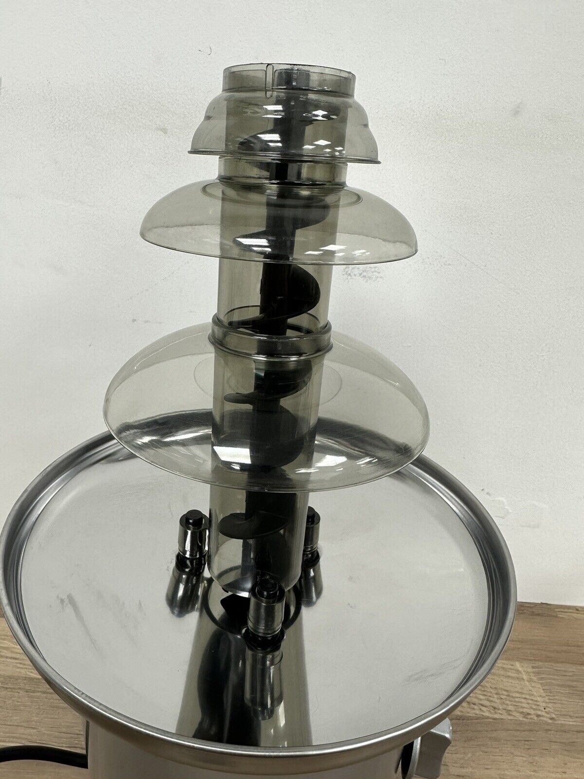 American Originals 3 Tier Dipping Tray Chocolate Fountain Silver Kids Childrens