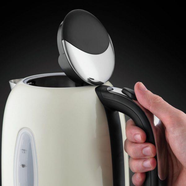 Russell Hobbs Worcester Stainless Steel rapid boil Cream illumination Kettle