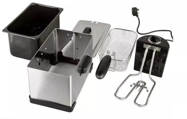 Cookworks XJ-10302 Semi Professional Commercial Food Deep Fryer  Stainless Steel