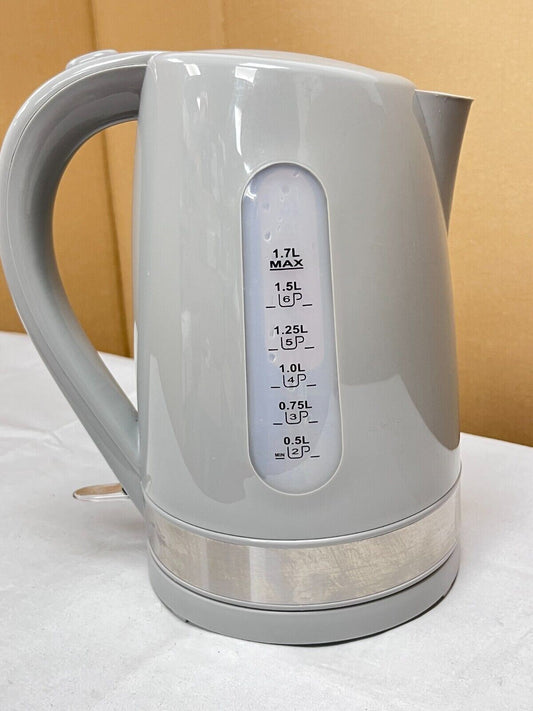 Cookworks Plastic Illuminated Kettle - Grey | Stylish and Efficient Boiling