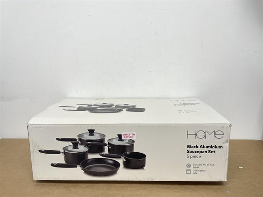 Argos Home 5 Piece Aluminium Pan Set Lightweight