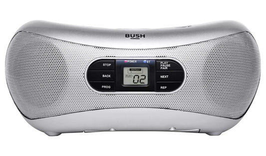 Bush Boombox Stereo CD Player FM Radio Bluetooth Speaker Home Audio Portable MP3