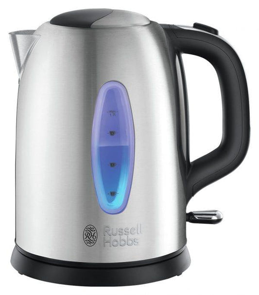 Russell Hobbs Worcester Stainless Steel rapid boil Silver illumination Kettle