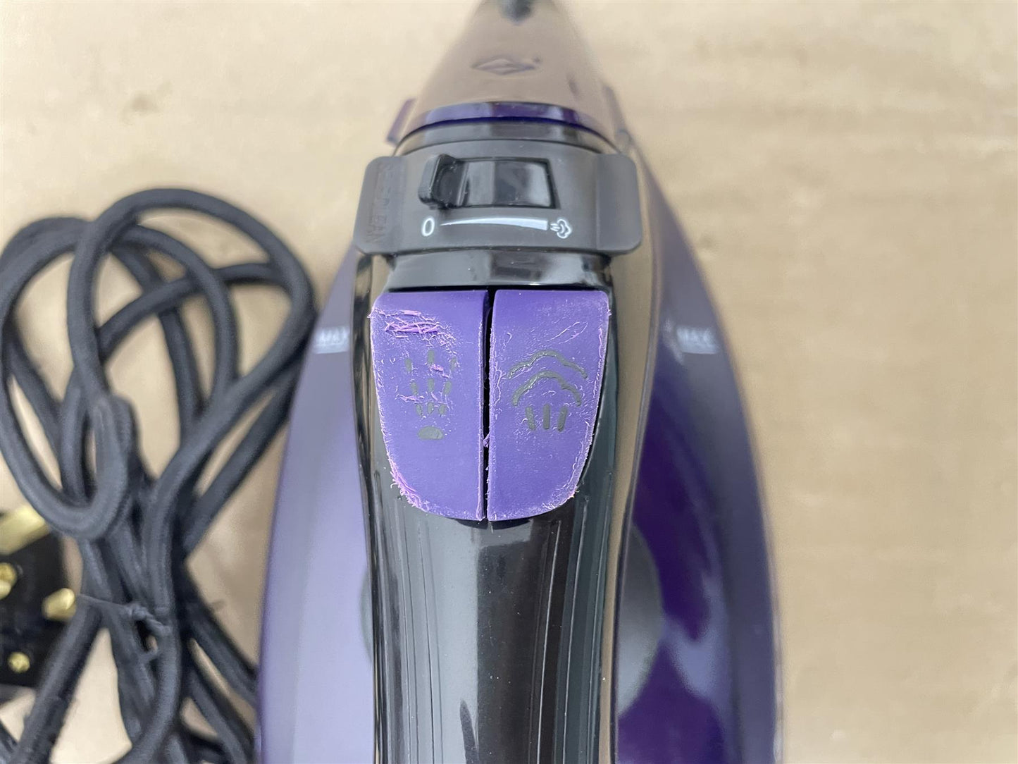 Steam Iron 2600W, Tower T22011 CeraGlide Ceramic Soleplate Ultra speed - Purple