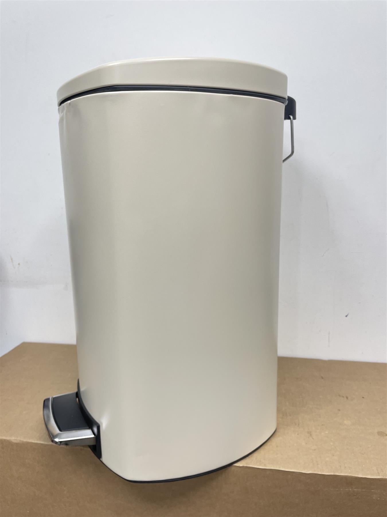 Habitat 50 Litre Wide Foot Pedal Bin Easy Rubbish Disposal Silent Lid Lifting