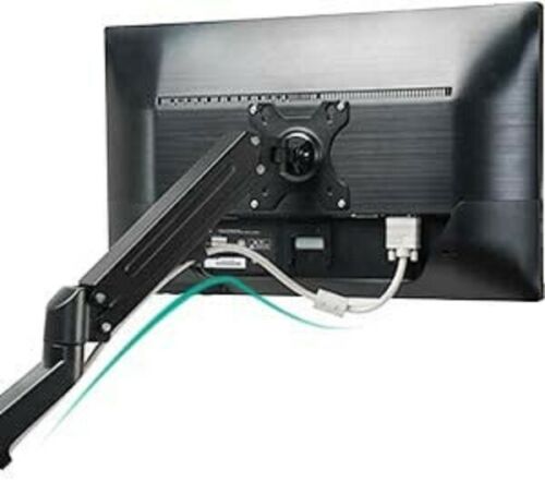 Single Arm Gas Spring Monitor Desk Mount – 13–32” Screen (VESA 75x75 / 100x100)